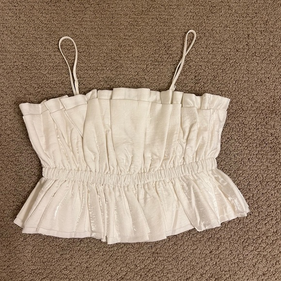 Endless Rose White Ruffle Top - Picture 2 of 3